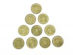 Lot de 10 pièces de 20 francs suisses
Lot conservé en...