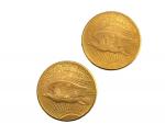 2 pièces de 20 dollars américaines en or, 1925