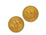 2 pièces de 10 dollars américaines en or, 1907