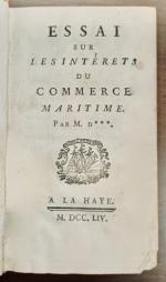 (COLONIES) Essai sur les Intérêts du Commerce Maritime Suivi de:...