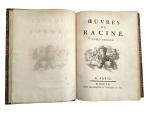 RACINE (Jean), Oeuvres, Paris, Le Breton, 1760, 3 vol. in-4,...
