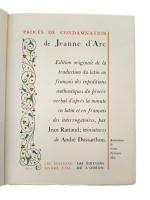 Jean RATEAUD
Le procès de condamnation de Jeanne d'Arc, illustré par...