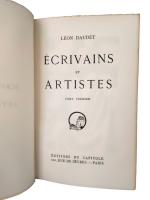 DAUDET Léon - Ecrivains et artistes, 6 volumes, 1927
