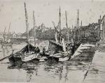 René PINARD (1883-1938)
Le port du Croisic, 1931. 
Gravure signée et...