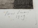 René PINARD (1883-1938)
Haring Vliet à Rotterdam,  1909. 
Gravure signée,...