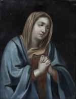 d'après Andrea SOLARIO (c.1470-1520)
Christ au roseau
Vierge en prière
Paire d'huiles sur...