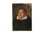 ECOLE FRANCAISE du XVIIème
Portrait de moine
Peinture sur cuivre
9.5 x 6.5...
