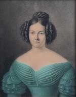 ECOLE FRANCAISE du XIXème
Portrait présumé de Louise Antoinette Clothilde Navarre
Estampe
28.5...