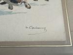 Charles Fernand DE CONDAMY (c.1855-1913)
Les deux chiens
Aquarelle signée en bas...