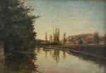 François Joseph GUIGUET (1860-1937)
Paysage à la rivière
Huile sur panneau
17 x...
