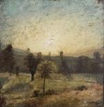François Joseph GUIGUET (1860-1937)
Paysage au coucher de soleil
Huile sur toile
19.5...