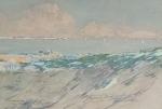 Thomas MAISONNEUVE (XIX-XXème)
Paysage maritime, 1921.
Pastel signé et daté en bas...
