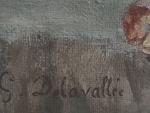 Gabrielle DELAVALLEE (XXème siècle)
Nature morte aux raisins et au champagne
Huile...