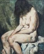 Emile BAES (1879-1954)
Nu féminin
Huile sur toile signée en haut à...