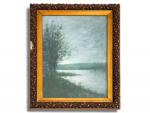 Maurice PROUST (1867-1944)
Paysage à l'étang
Huile signée en bas à droite
46.5...