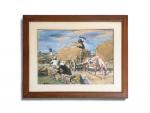 Lucien SIMON (1861-1945)
La charrette de foin
Gouache et aquarelle signée en...