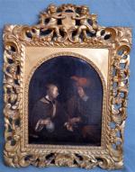 ECOLE FRANCAISE XVIIIème siècle
Scène de taverne
Huile sur toile, beau cadre...