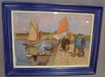 Henri BARNOIN (1882-1940)
Le départ pour la pêche
Pastel signé, 38 x...