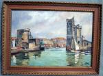 Jules COUEZ (1897-1984)
Le port de la Rochelle
Huile sur toile signée...