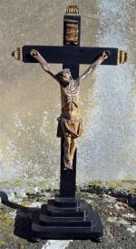CHRIST en bois peint
H.: 60 cm