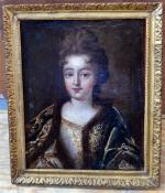 ECOLE FRANCAISE XVIIIème siècle
Portrait de dame
Huile sur toile, 41 x...