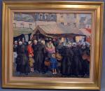 Pierre de BELAY (1890-1947)
Marché à Audierne, 1930
Huile sur toile signée...