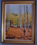 Henri DELAVALLEE (1862-1943)
Le gamin dans le bois
Huile sur toile signée...