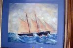 ECOLE FRANCAISE
Le voilier
Gouache sur papier, 34 x 52 cm