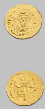 PHOCAS (602-610)
Solidus. 4,43 g. Constantinople. S. 620.
TTB à superbe
