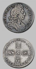 GRANDE-BRETAGNE
Guillaume III (1694-1702)
Couronne. 1696. KM. 486.
TTB.