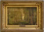 Charles François DAUBIGNY (1817-1878) attribué à.
Le sous-bois en forêt de...