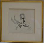 Marie LAURENCIN (1883-1956)
Portrait de dame
Dessin signé en bas au centre
17...