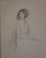 Jean Alexandre CORABOEUF (1870-1947)
portrait de dame, 1932.
Dessin signé et daté...