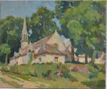 Sydney Lough THOMPSON (1877-1973)
Chapelle de Locmaria An Hent
Huile sur toile...