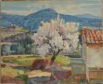 Sydney Lough THOMPSON (1877-1973)
Saint Jeannet, cerisiers en fleurs
Huile sur toile...
