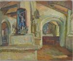 Sydney Lough THOMPSON (1877-1973)
Locmaria, intérieur de la chapelle
Huile sur toile...