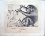 Pierre-Yves TREMOIS (né en 1921)
Le singe
Estampe signée et datée 1970