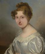 Jules VERNET (1792-1843)
Portrait de Madame Bunier, 1827
Huile sur toile signée...
