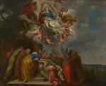 Théodor VAN THULDEN, Attribué à (1606-1669) 
L'ascension de la vierge
Huile...