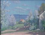 Louis CHARLOT (1878-1951)
Village au printemps
Huile sur toile signée en bas...