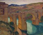 Georges GOBO (1876-1958)
Le pont Saint Martin, Tolède
Huile sur toile signée...