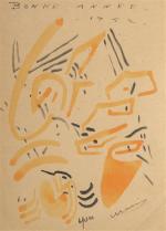 Yves KLEIN (1928-1962) & Marie RAYMOND
Composition abstraite, 1952
Aquarelle et encre...