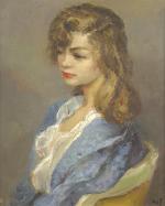 Marcel DYF (1899-1985)
Portrait de jeune femme blonde
Huile sur toile signée...