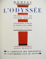 HOMÈRE & SCHMIED (François-Louis). L'Odyssée, traduction de Victor Bérard, illustrations...