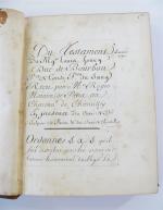 Manuscrit du XVIIIe siècle. Manuscrit à la plume réunissant nombre...