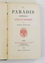 BAUDELAIRE (Charles). Les Paradis Artificiels, Opium et Haschisch par Charles...