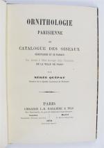 Paris - NÉRÉE QUÉPAT. Ornithologie parisienne ou catalogue des oiseaux...