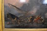 attribué à Johannes LINGELBACH (1622-1674)
Scène de bataille en bord de...