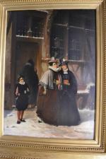 Jean Baptiste Victor LOUTREL (1821-1908)
La conversation sous la neige
Huile sur...