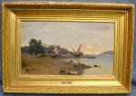 Alfred DE CURZON (1820-1895)
Le bord du Nil
signée en bas à...